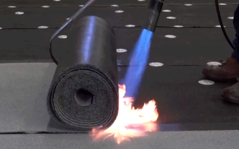 Torch down flat roof system Denver roofing contractor